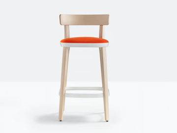 FOLK 2946 - High ash stool with integrated cushion by Pedrali - view 2