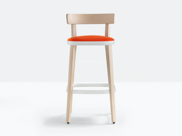 FOLK 2947 - High ash stool with integrated cushion by Pedrali - view 2