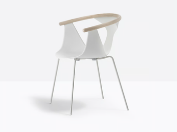 FOX 3726 - Polypropylene chair with armrests by Pedrali - view 3