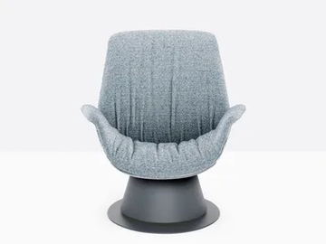 ILA 2021 - Swivel fabric armchair by Pedrali - view 2
