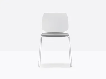 BABILA 2740/A - Sled base upholstered technopolymer chair by Pedrali - view 2