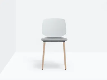 BABILA 2750/A - Upholstered stackable technopolymer chair by Pedrali - view 2