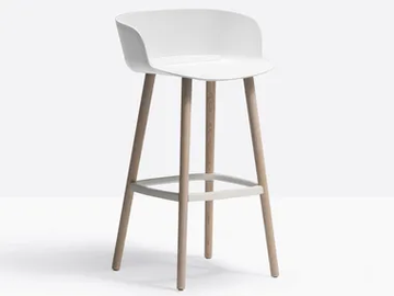 BABILA 2758 - Polypropylene stool with armrests with footrest by Pedrali - view 2