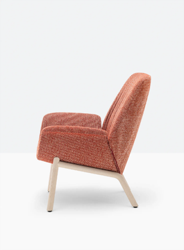 ILA 2025 - Fabric armchair with ash structure by Pedrali - view 3