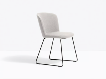 NYM SOFT 2852 - Sled base upholstered fabric chair by Pedrali - view 2