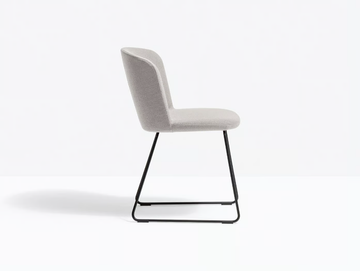 NYM SOFT 2852 - Sled base upholstered fabric chair by Pedrali - view 3