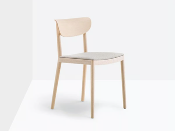 TIVOLI 2802 - Ash chair with integrated cushion by Pedrali - view 3