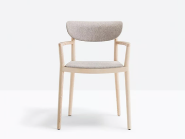 TIVOLI 2806 - Upholstered ash chair with armrests by Pedrali - view 2