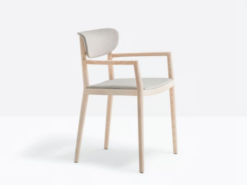 TIVOLI 2806 - Upholstered ash chair with armrests by Pedrali - view 3