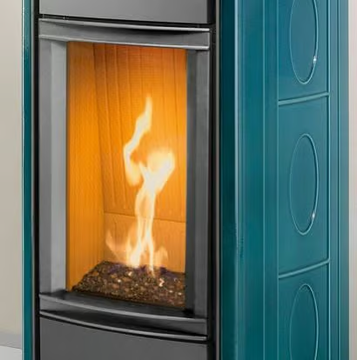 G963 D - Gas steel stove for air heating by Piazzetta - view 3