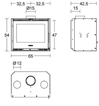 IL 65/54 - Wood-burning Fireplace insert by Piazzetta - view 3