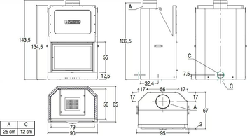 MA 261 SL - ECODESIGN - Wood-burning Monoblock steel Boiler fireplace by Piazzetta - view 3