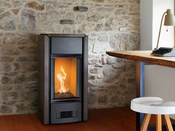 G958 D - Gas steel stove for air heating by Piazzetta - view 2