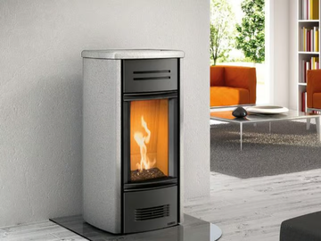G958 M - Gas steel stove for air heating by Piazzetta - view 2