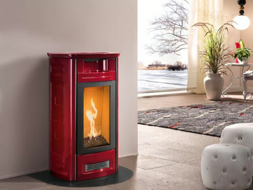 G963 C - Gas steel stove for air heating by Piazzetta - view 2