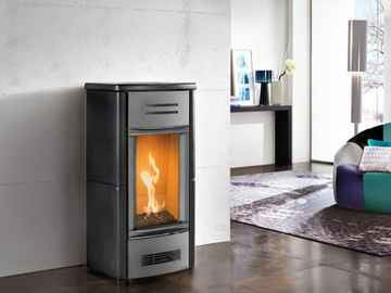 G963 M - Gas steel stove for air heating by Piazzetta - view 2