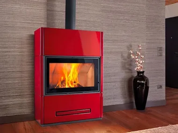 BERNA - Wood-burning wall-mounted steel stove Class A by Piazzetta - view 2