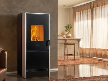E228 D - Multi-fuel faïence stove Class A+ by Piazzetta - view 2