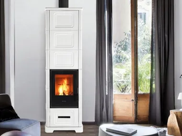 E928 C-H - Central stove for air heating Class A+ by Piazzetta - view 2