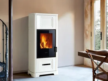 E928 C - Wood-burning stove for air heating Class A+ by Piazzetta - view 2