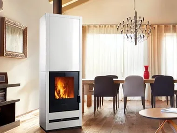 E928-H - Wood-burning wall-mounted stove for air heating Class A+ by Piazzetta - view 2