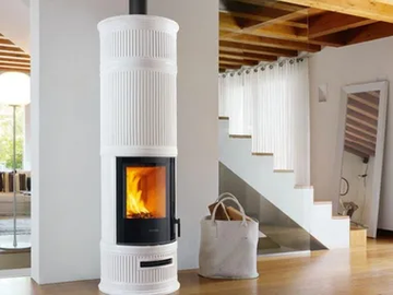 E929 C-H - Wood-burning Central stove for air heating Class A+ by Piazzetta - view 2