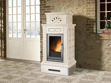 CANAZEI - Pellet faïence stove by Piazzetta - view 2