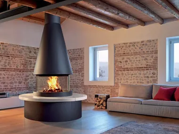 MARVIK - Faïence Fireplace Mantel by Piazzetta - view 2