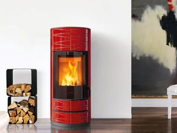 ROUND-M - Wall-mounted stove for air heating Class A+ by Piazzetta - view 2