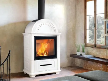 STUBOTTO C - Wood-burning Central wall-mounted stove Class A+ by Piazzetta - view 2