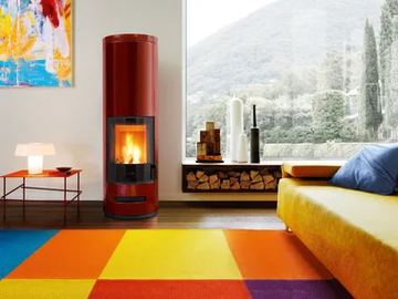 E 929 MH - Wood-burning stove by Piazzetta - view 2