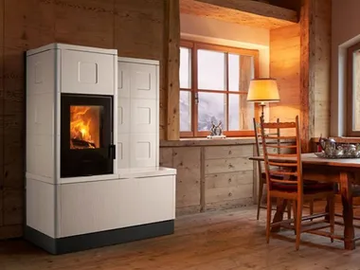 E228 K - Multi-fuel faïence stove Class A+ by Piazzetta - view 2