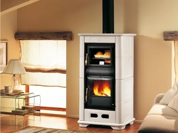 E900 M - Wood-burning stove with Oven for air heating by Piazzetta - view 2