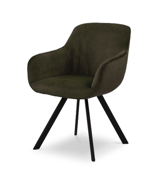 VELOURS - Velvet chair with armrests by Pilma - view 3