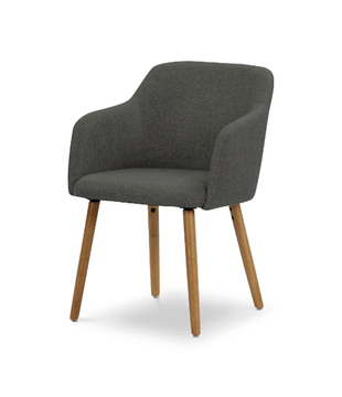 ARLES - Fabric chair with armrests by Pilma - view 3