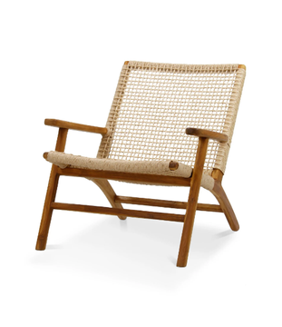 DANOUT - Teak and rattan garden armchair by Pilma - view 3
