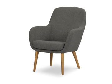 NIMES - Fabric easy chair with armrests by Pilma - view 2