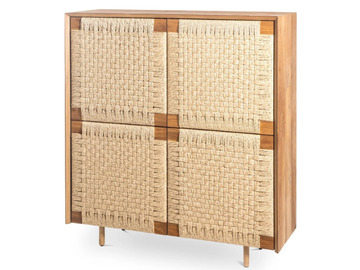 VIROTEC - Rattan highboard with doors by Pilma - view 2