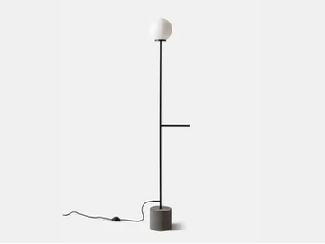 Floor lamp / towel rack - Metal floor lamp / towel rack by Pirovano - view 2
