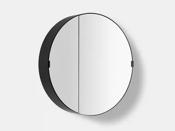 GLOBO - Round bathroom mirror with cabinet by Pirovano - view 2