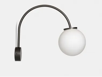 LUNA - Satin glass wall lamp with fixed arm by Pirovano - view 2