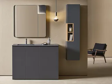 MIDI 103 - Floor-standing single vanity unit with integrated washbasin by Pirovano - view 2