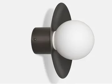 RE SOLE - Satin glass wall light by Pirovano - view 2