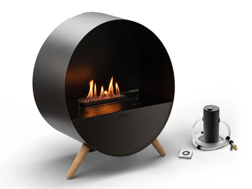 BUBBLE WALL & FLOOR - Open bioethanol freestanding fireplace by Planika - view 2