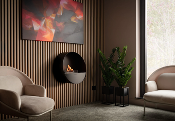 BUBBLE WALL - Wall-mounted bioethanol steel fireplace by Planika - view 3