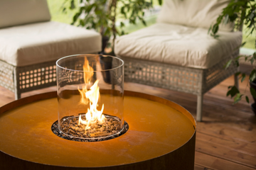 GALIO FIRE PIT CORTEN - Gas outdoor freestanding fireplace by Planika - view 3