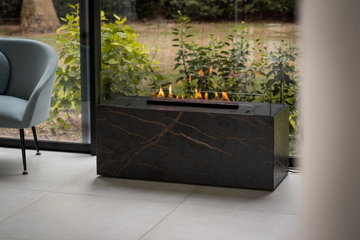 BOX LAURENT - Open bioethanol freestanding Dekton® fireplace by Planika - view 3