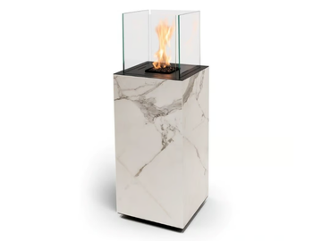 PORTO - Bioethanol outdoor freestanding Dekton® fireplace by Planika - view 2