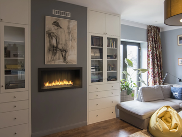 PRIMEFIRE IN CASING - Wall-mounted built-in bioethanol fireplace by Planika - view 3