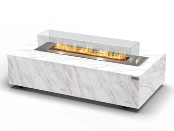 CABO TABLE - Freestanding bioethanol Glass and Stainless Steel fireplace by Planika - view 3